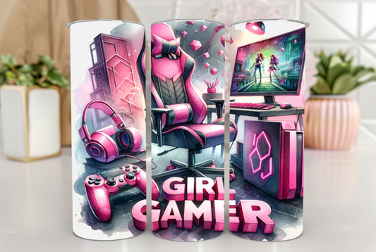 #048 Girl Gamer Tumbler 20oz