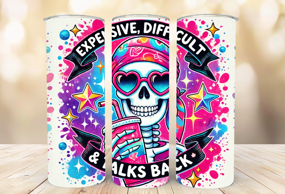 #059 Skull Tumbler 20oz