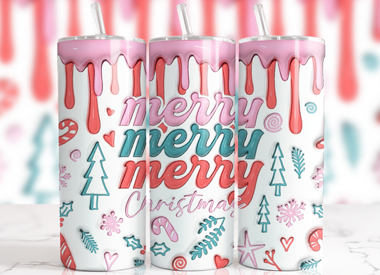 #079 Merry Christmas Tumbler 20oz