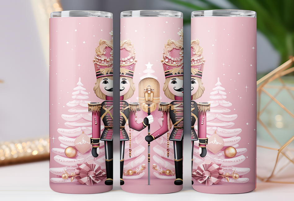 #092 Nutcracker Christmas Tumbler 20oz