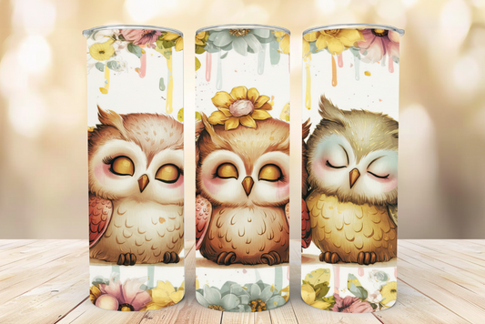 #096 Sleeping Owls Tumbler 20oz