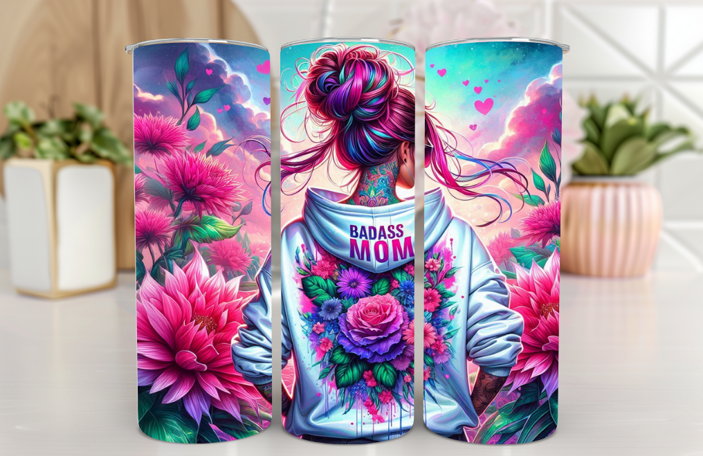 #111 Badass Mom Tumbler 20oz