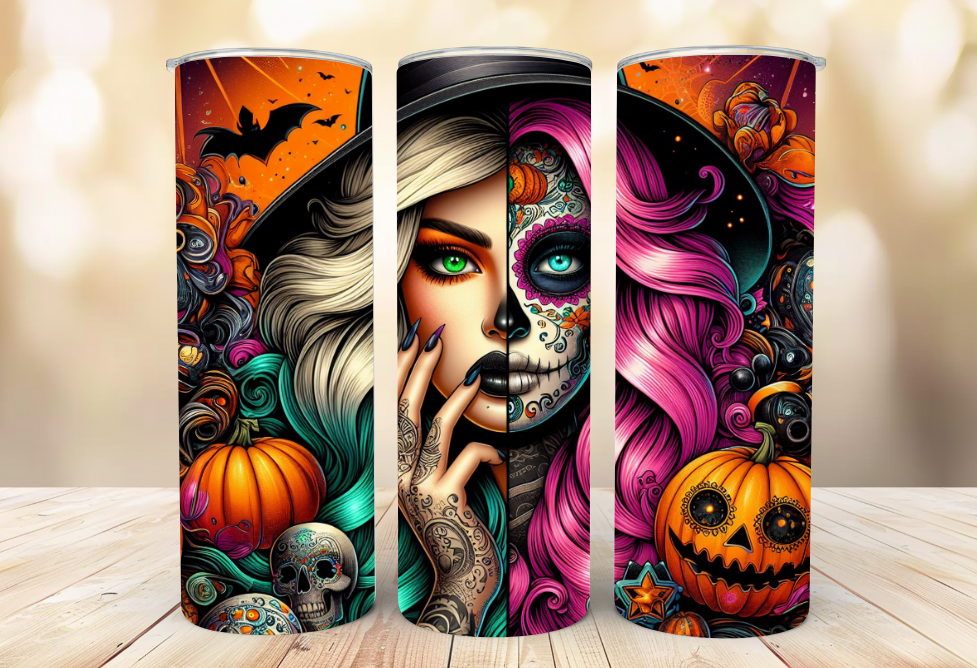 #114 Bad Witch Halloween Tumbler 20oz