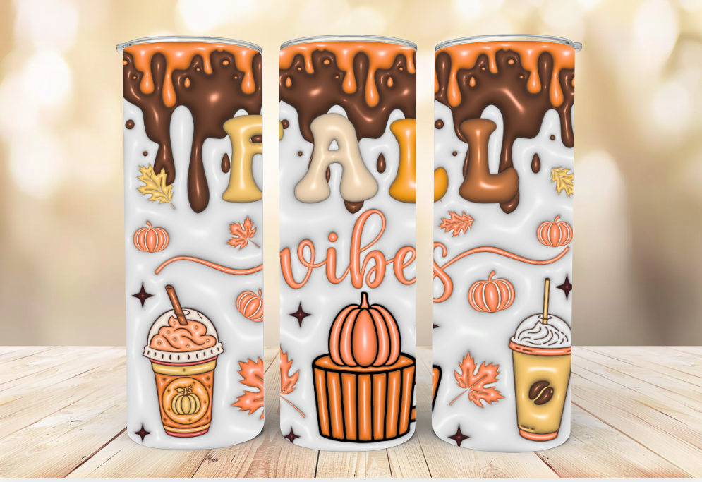 #118 Fall Vibes Tumbler 20oz