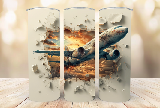 #119 Plane Tumbler 20oz