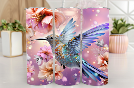#123 Humming Bird Tumbler 20oz