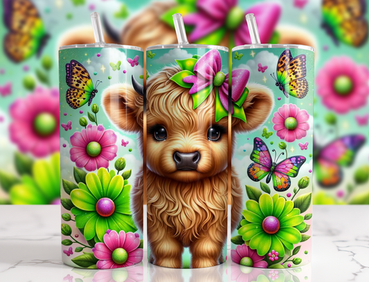 #015 Highland Cow Tumbler 20oz