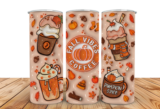 #017 Fall Vibes Coffee Tumbler 20oz