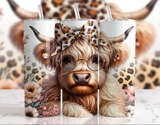 #022 Highland Cow Tumbler 20oz