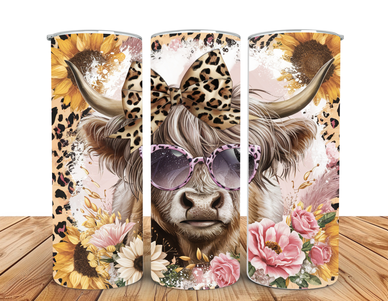 #030 Highland Cow Tumbler 20oz