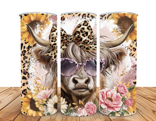 #030 Highland Cow Tumbler 20oz