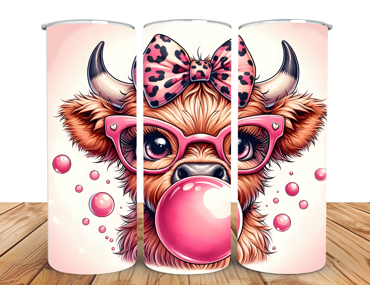 #033 Highland Cow Tumbler 20oz