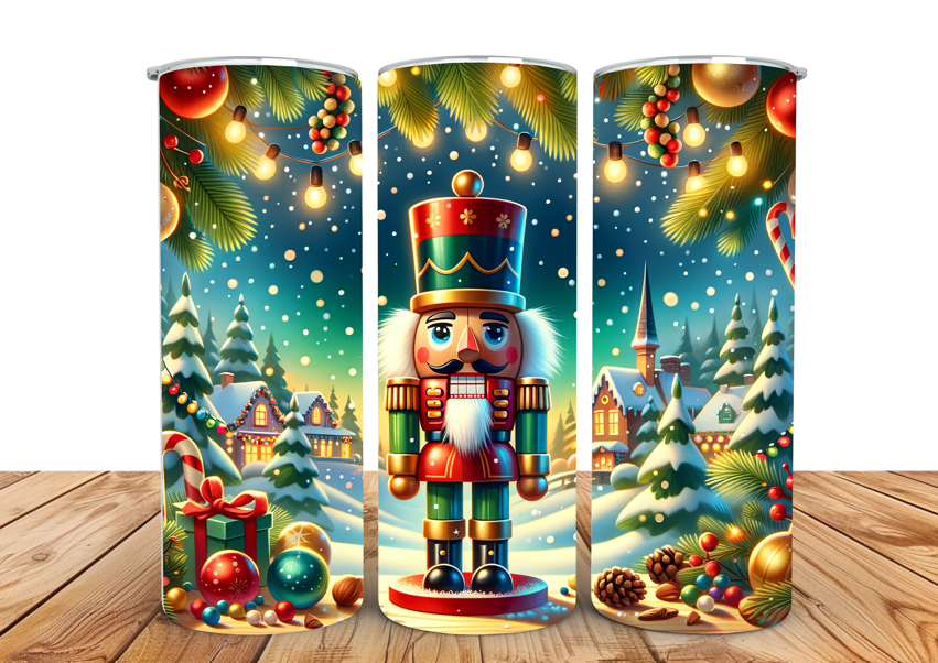 #034 Nutcracker Christmas Tumbler 20oz