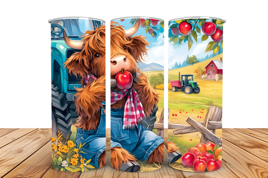 #036 Highland Cow Tumbler 20oz
