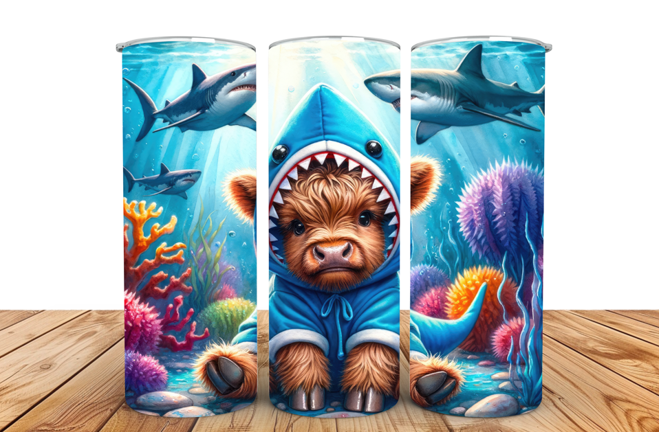 #038 Highland Cow Tumbler 20oz