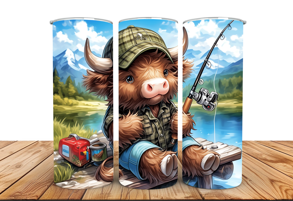 #039 Highland Cow Tumbler 20oz