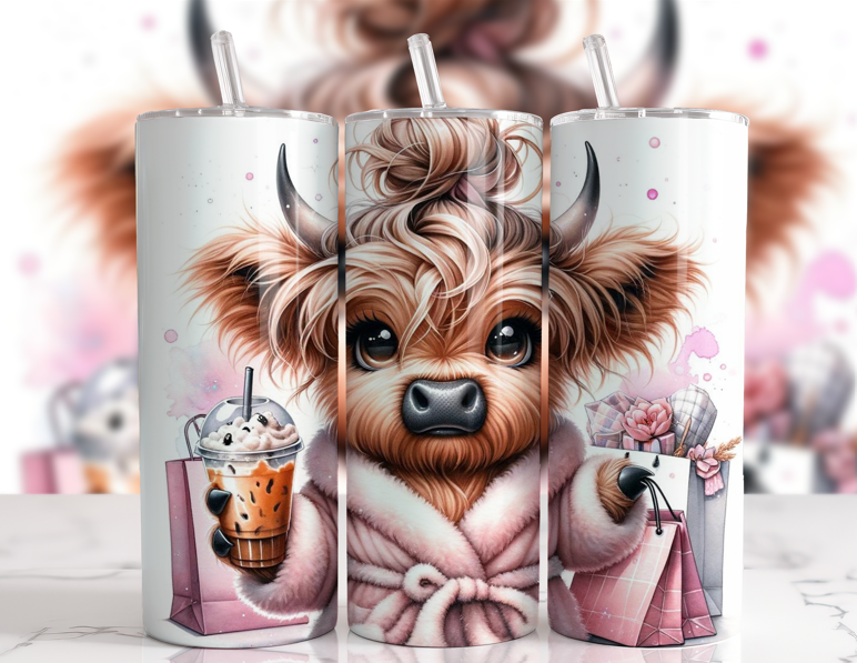 #001 Highland Cow Tumbler 20oz