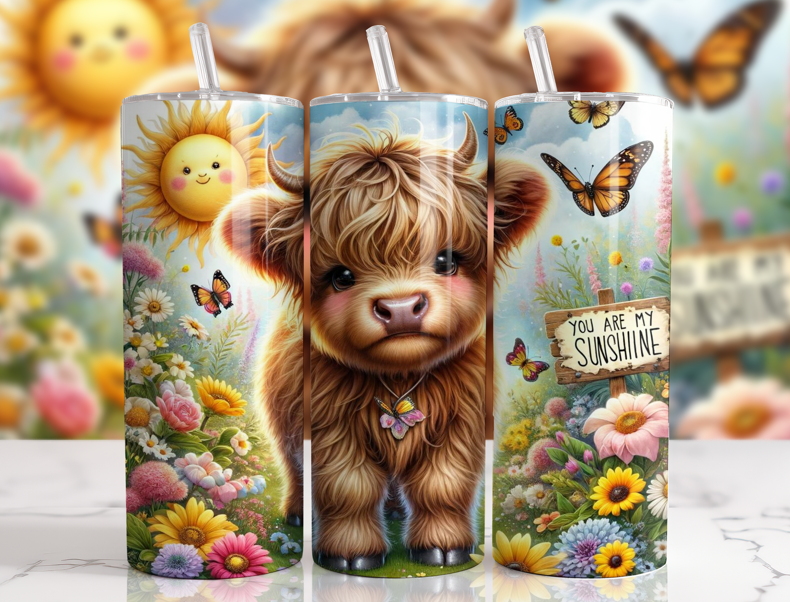 #008 Highland Cow Tumbler 20oz