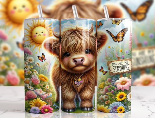 #008 Highland Cow Tumbler 20oz