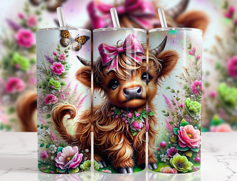 #009 Highland Cow Tumbler 20oz