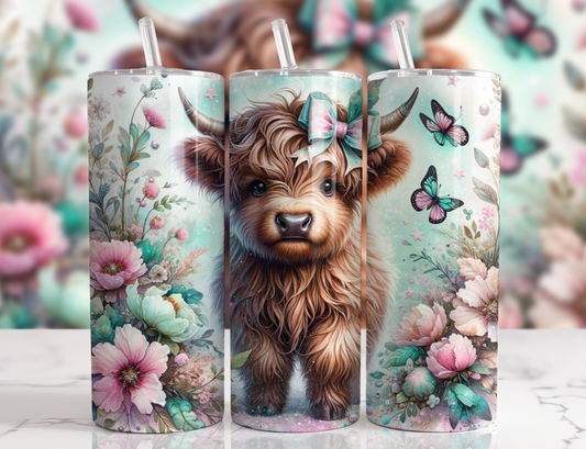 #004 Highland Cow Tumbler 20oz
