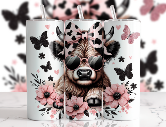 #002 Highland Cow Tumbler 20oz