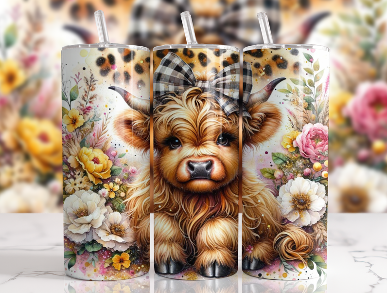 #013 Highland Cow Tumbler 20oz