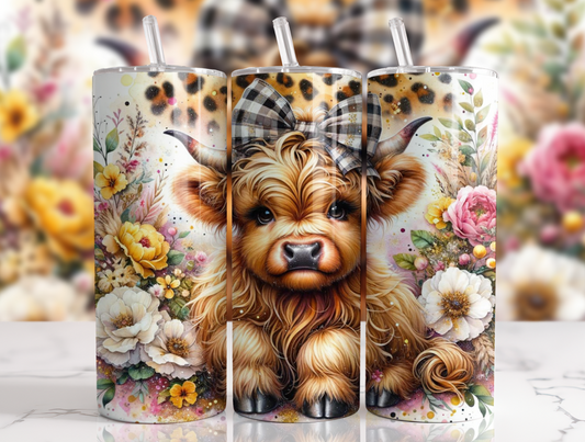 #013 Highland Cow Tumbler 20oz