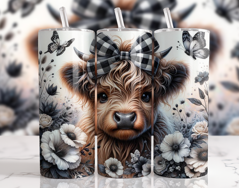 #003 Highland Cow Tumbler 20oz