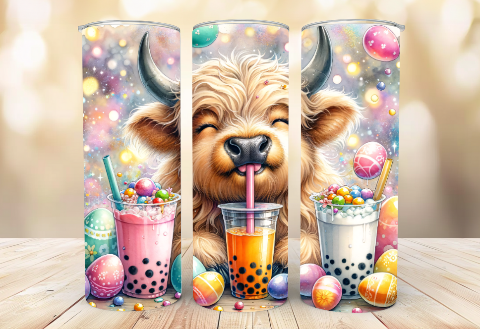 #136 Highland Cow Tumbler 20oz