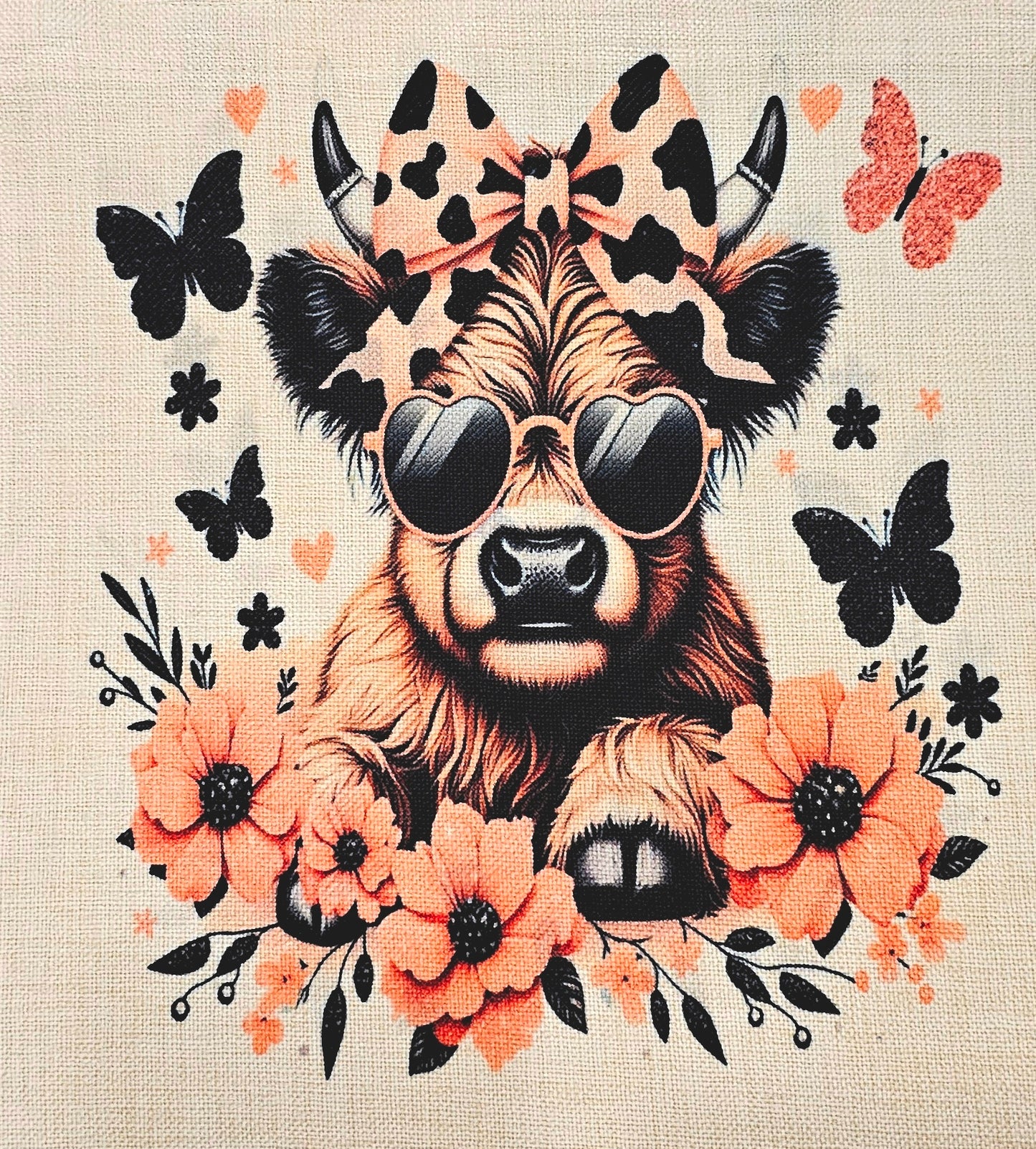 #BAG002 Tote Bag Highland Cow