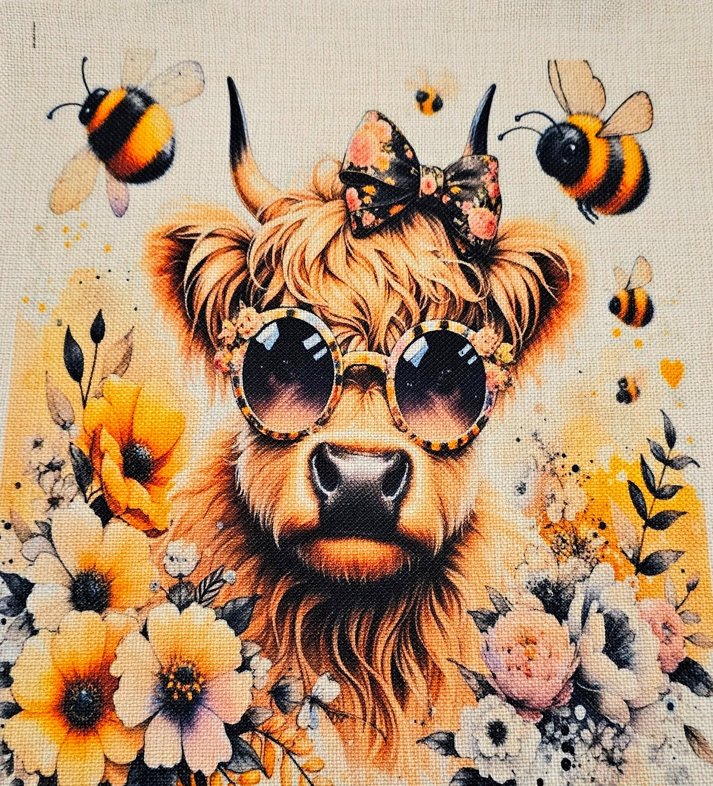 #BAG004 Tote Bag Highland Cow