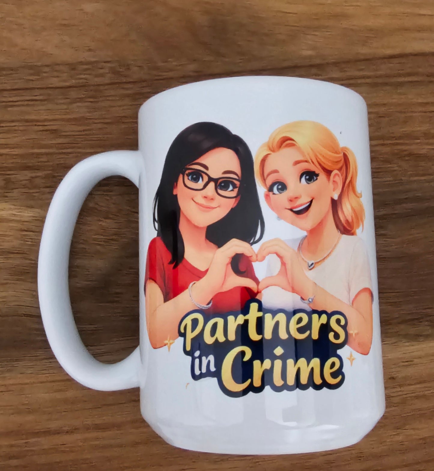 Partners in Crime personalised mug