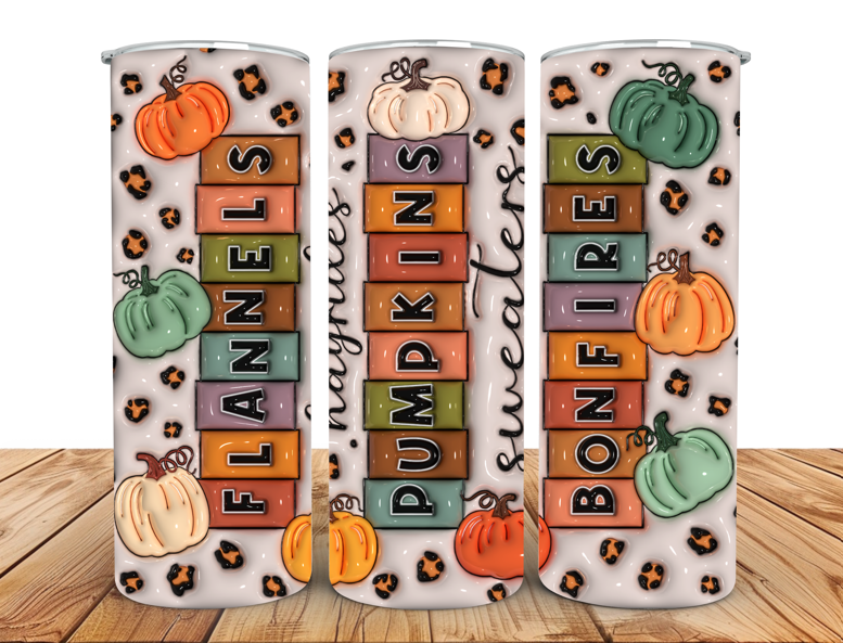 #028 Autumnal tumbler 20oz