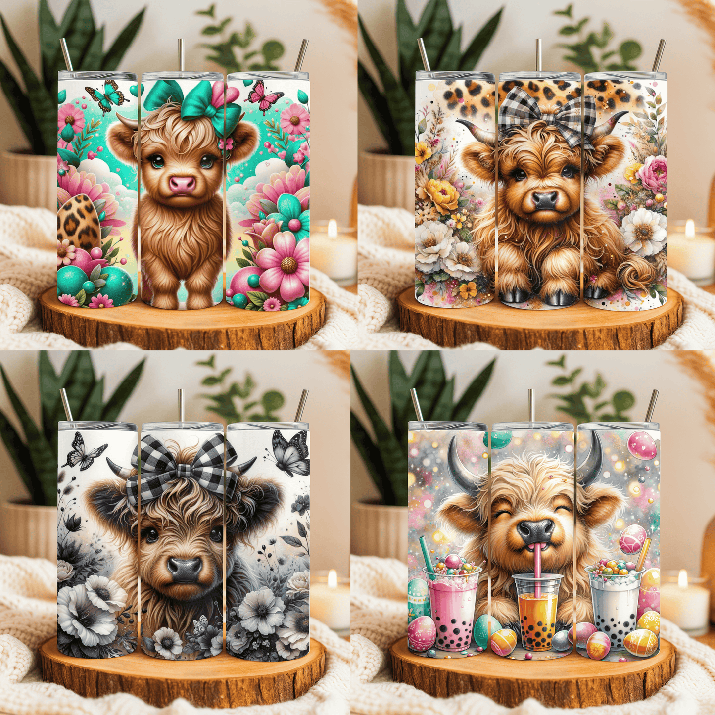 Highland Cow 20oz Tumblers