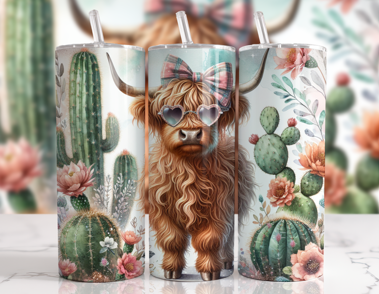 #006 Highland Cow Tumbler 20oz