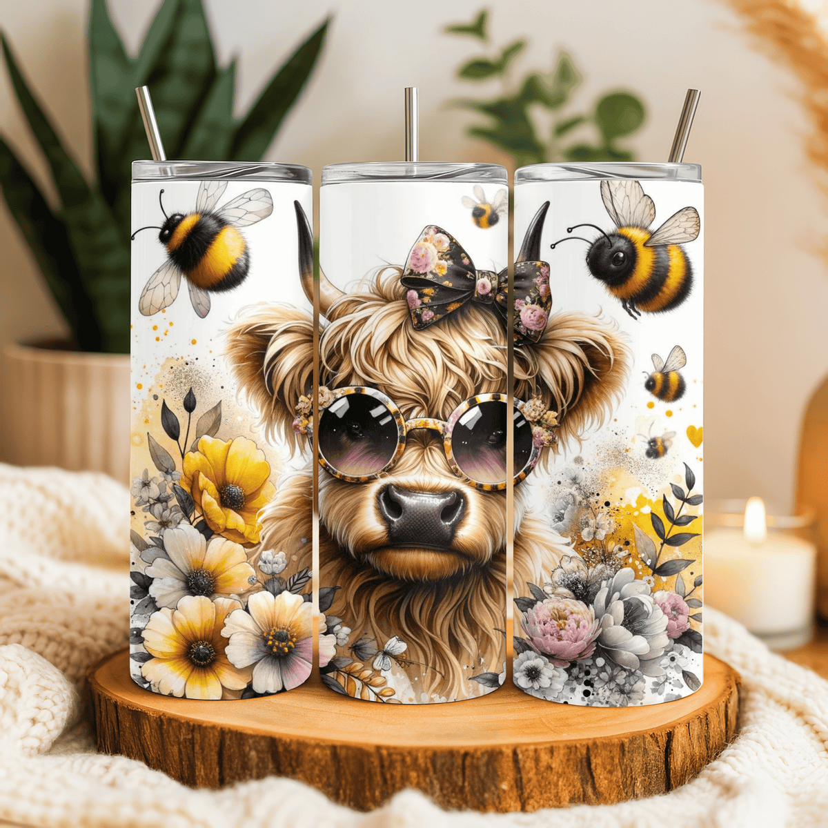 Highland Cow 20oz Tumbler – Tester