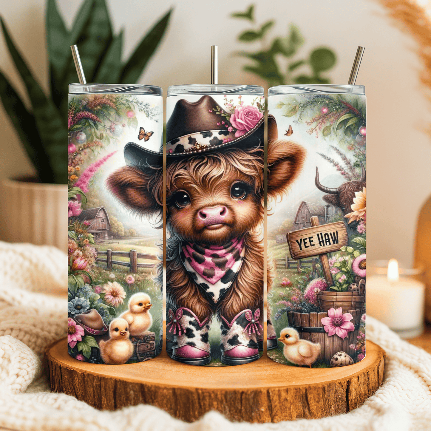 Highland Cow 20oz Tumbler – Tester
