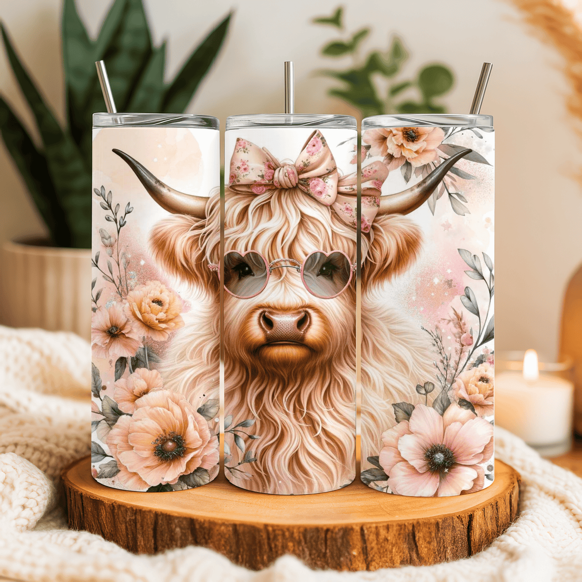 Highland Cow 20oz Tumbler – Tester