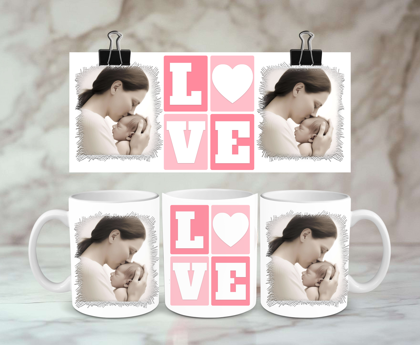 LOVE personalised mug with your photos